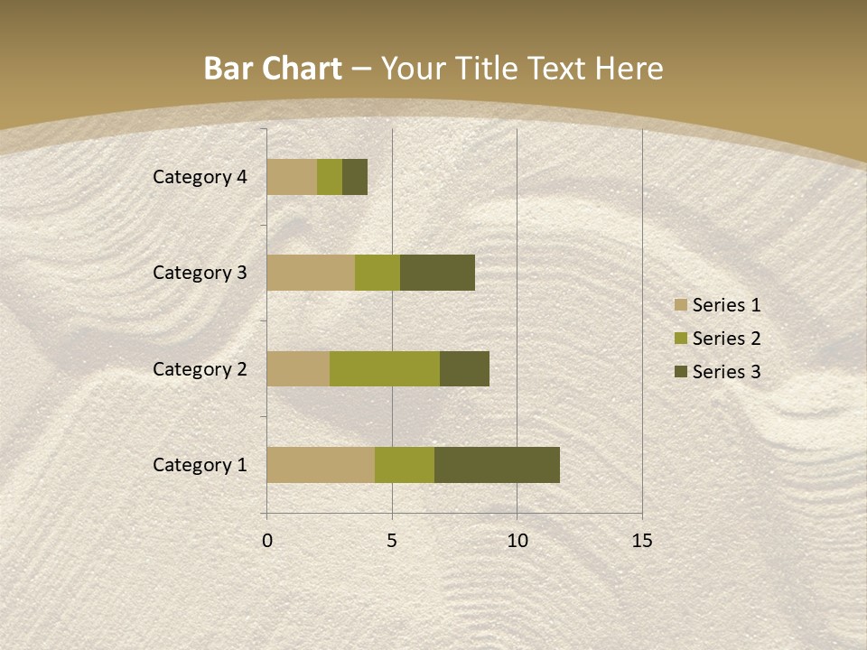 Sandy Imprint Beach PowerPoint Template