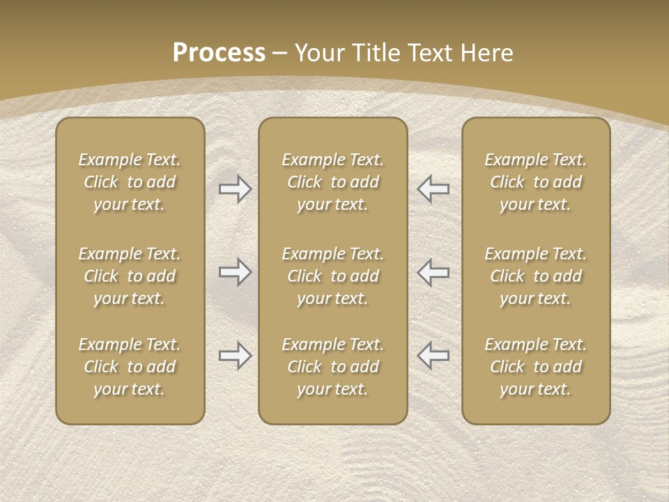 Sandy Imprint Beach PowerPoint Template