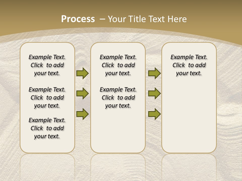 Sandy Imprint Beach PowerPoint Template