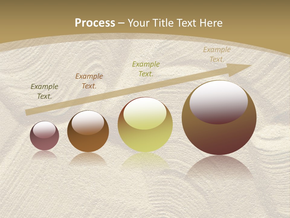 Sandy Imprint Beach PowerPoint Template