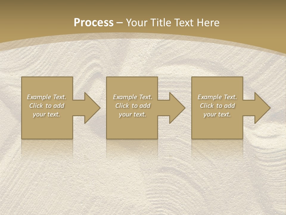 Sandy Imprint Beach PowerPoint Template