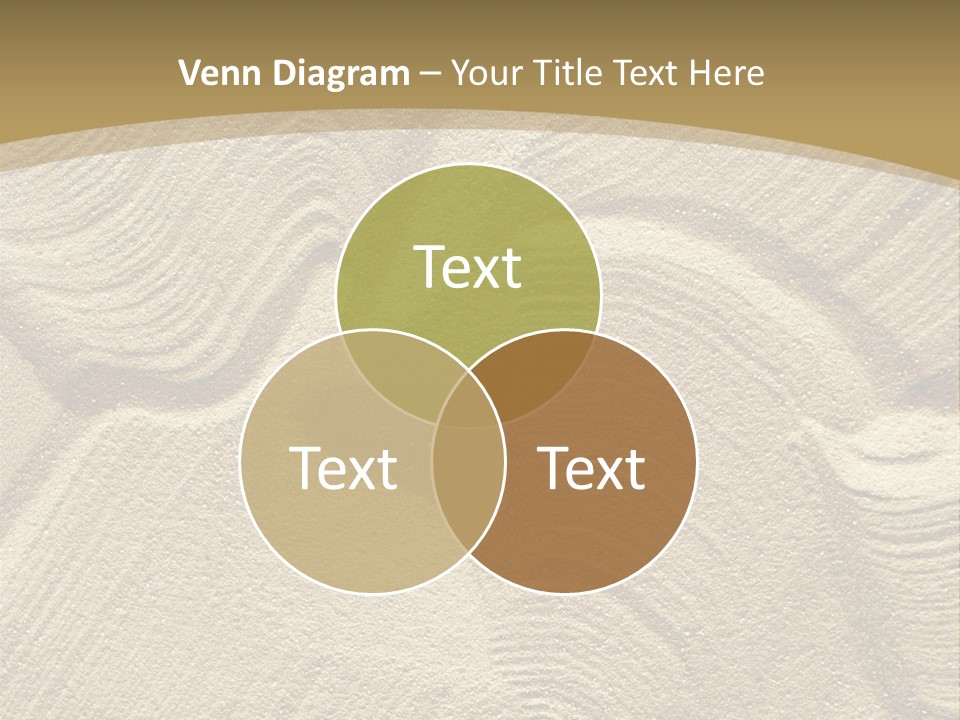 Sandy Imprint Beach PowerPoint Template