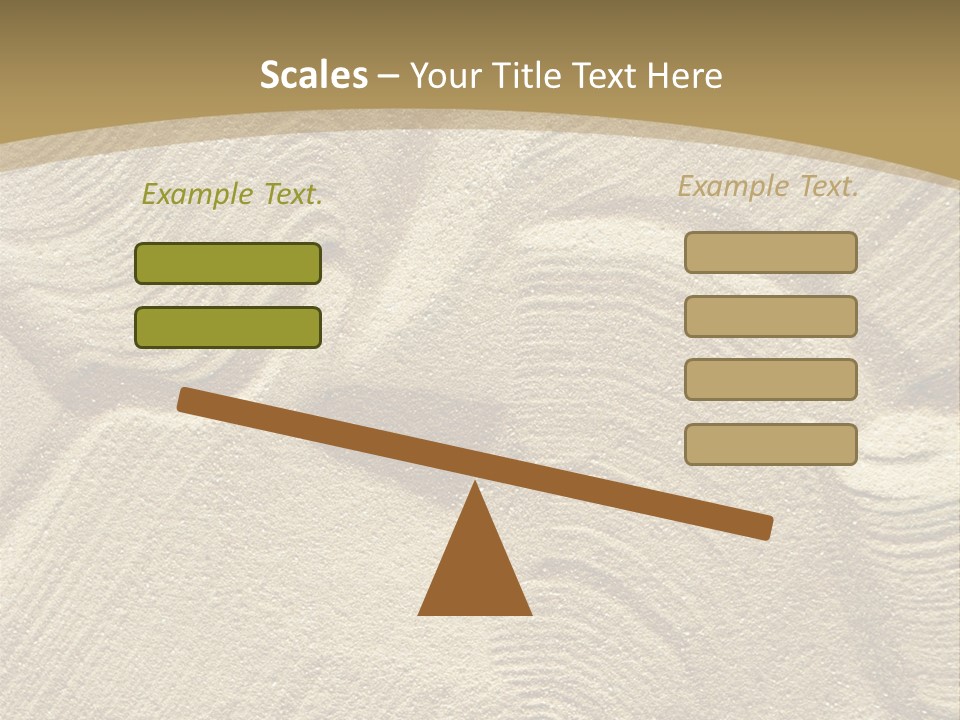 Sandy Imprint Beach PowerPoint Template