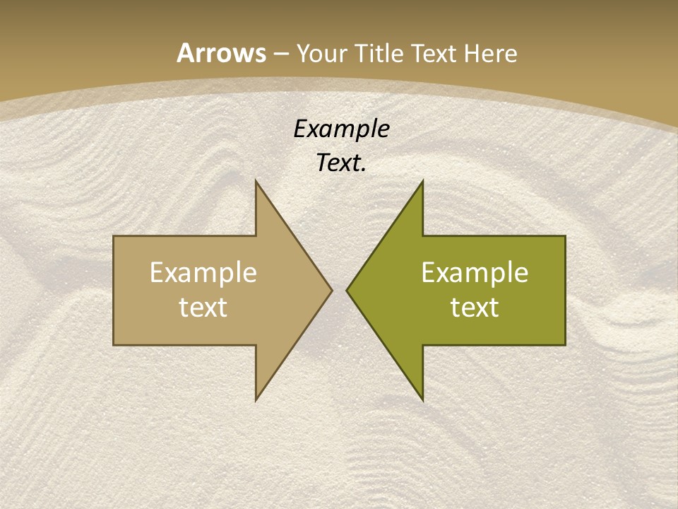 Sandy Imprint Beach PowerPoint Template