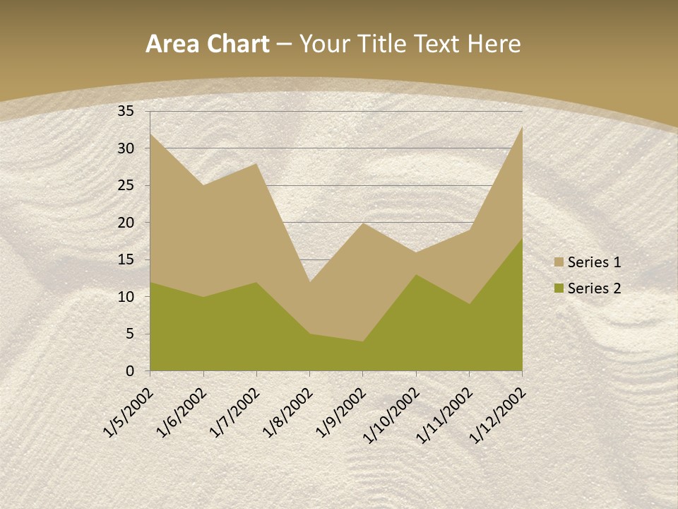 Sandy Imprint Beach PowerPoint Template