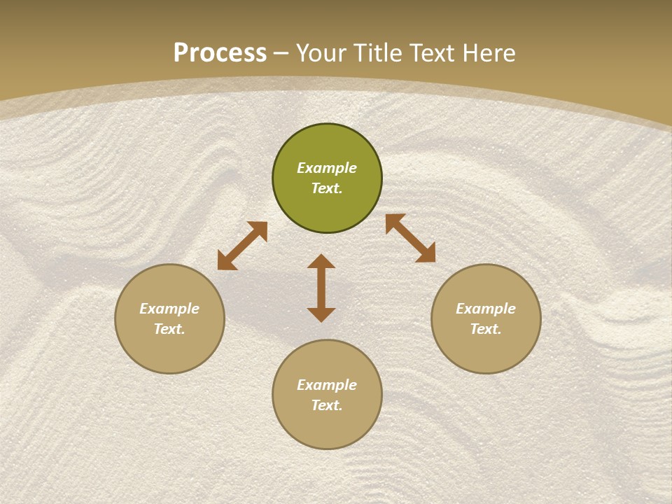 Sandy Imprint Beach PowerPoint Template