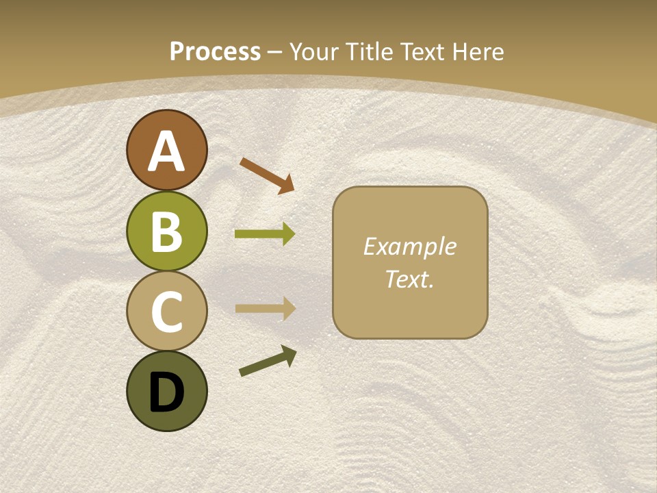 Sandy Imprint Beach PowerPoint Template