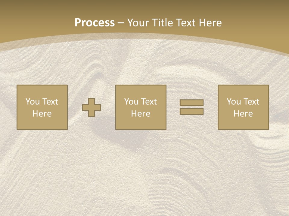 Sandy Imprint Beach PowerPoint Template