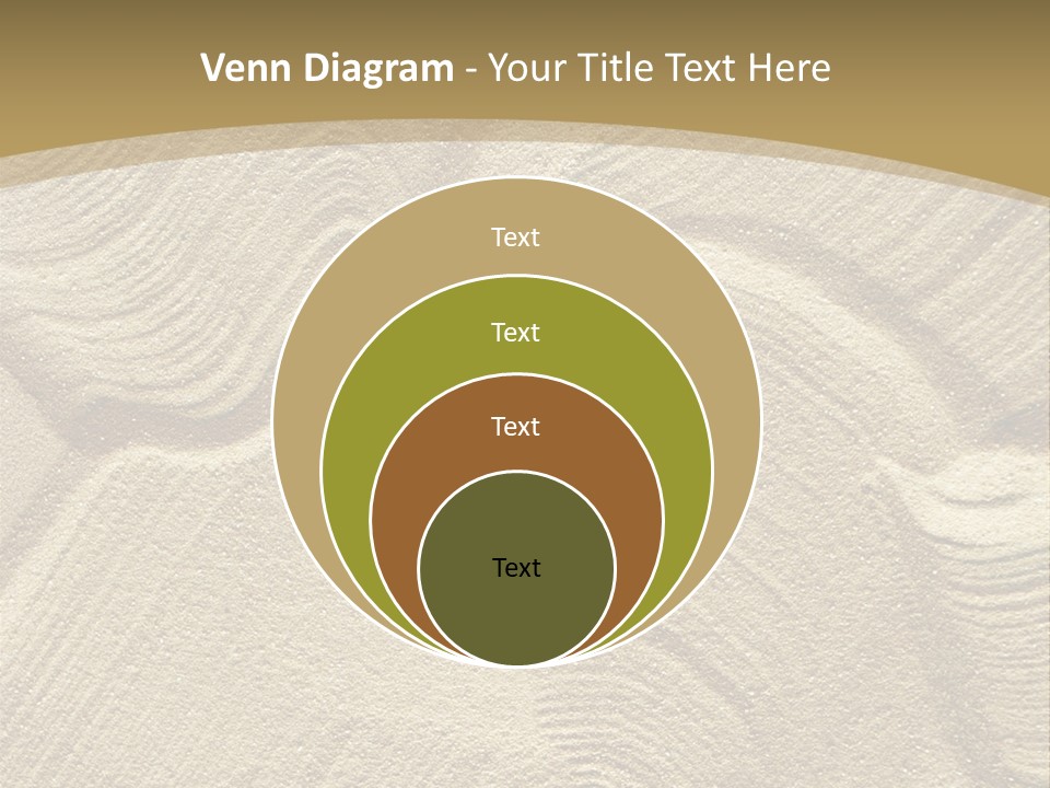 Sandy Imprint Beach PowerPoint Template