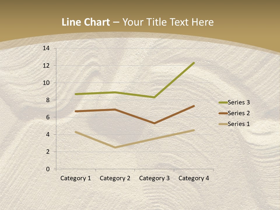 Sandy Imprint Beach PowerPoint Template