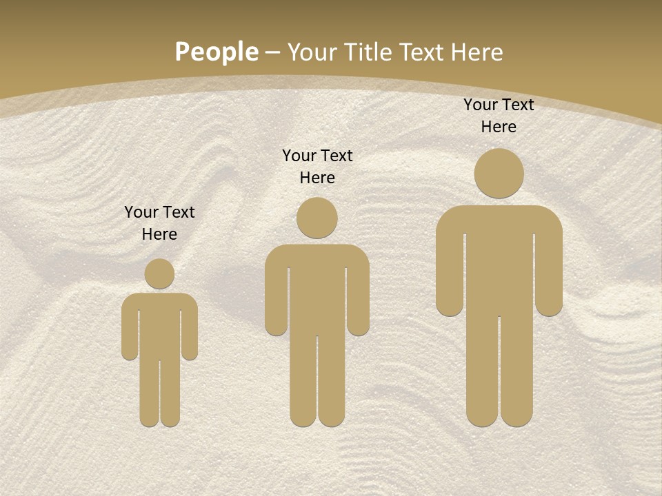 Sandy Imprint Beach PowerPoint Template