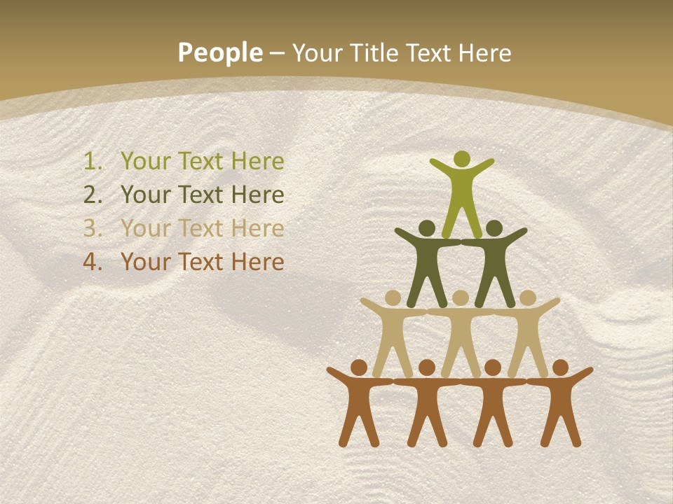 Sandy Imprint Beach PowerPoint Template