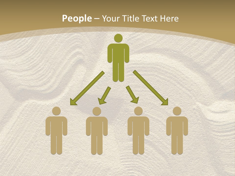 Sandy Imprint Beach PowerPoint Template