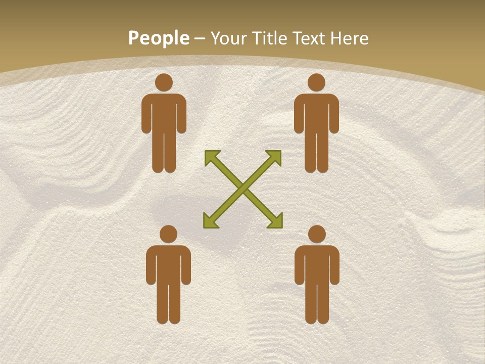 Sandy Imprint Beach PowerPoint Template