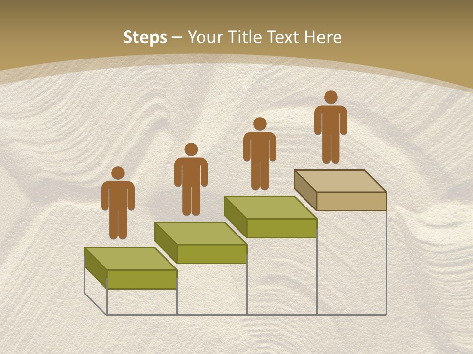 Sandy Imprint Beach PowerPoint Template