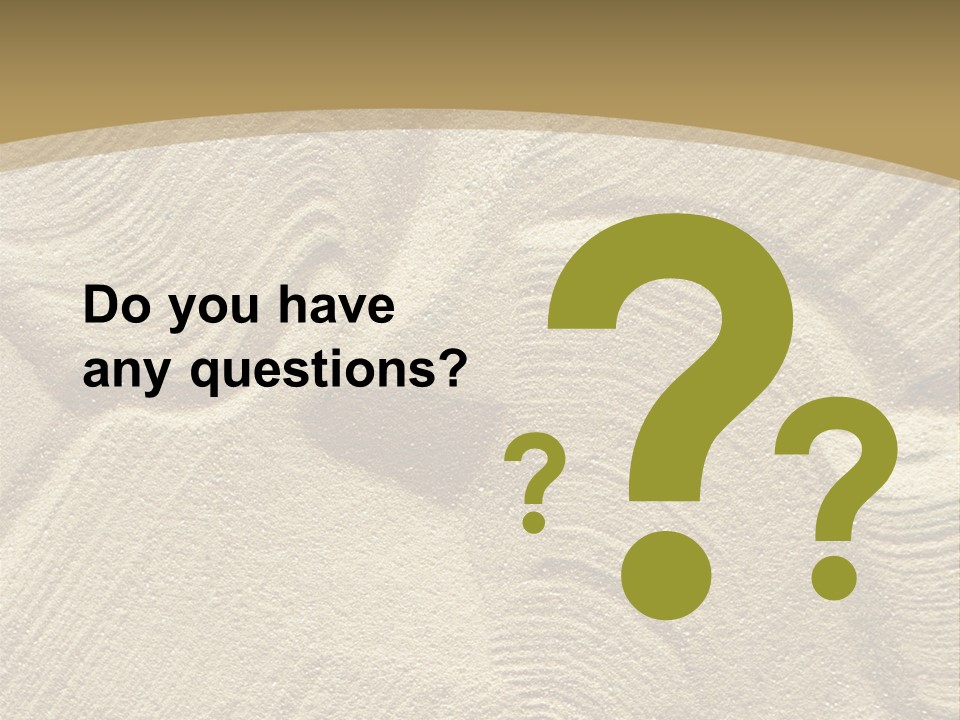 Sandy Imprint Beach PowerPoint Template