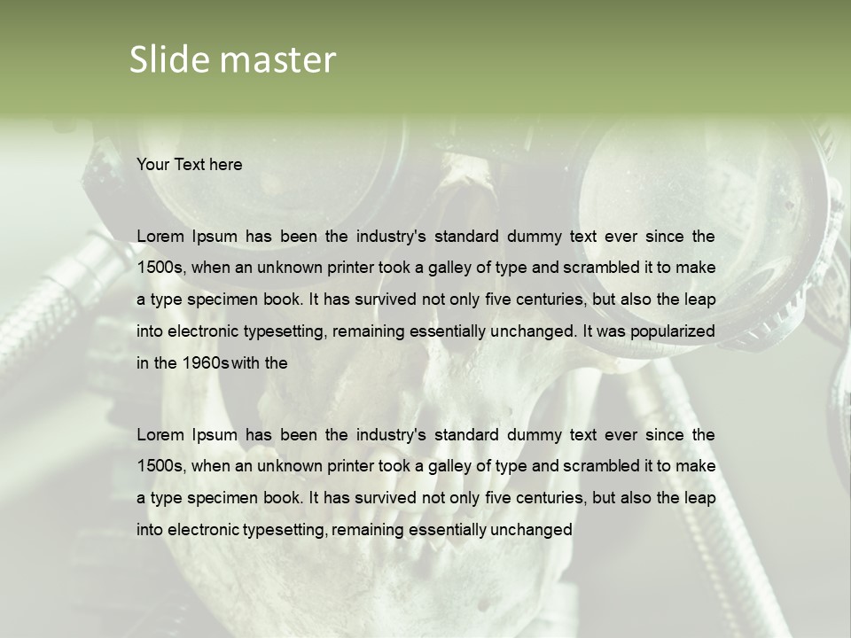 Skull Strange Grin PowerPoint Template