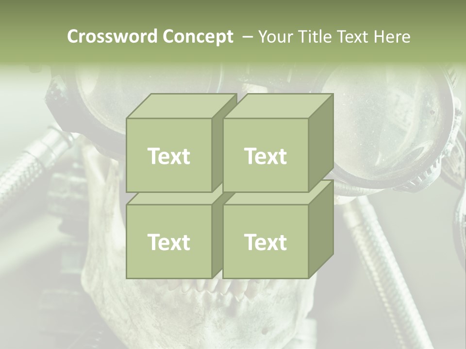 Skull Strange Grin PowerPoint Template