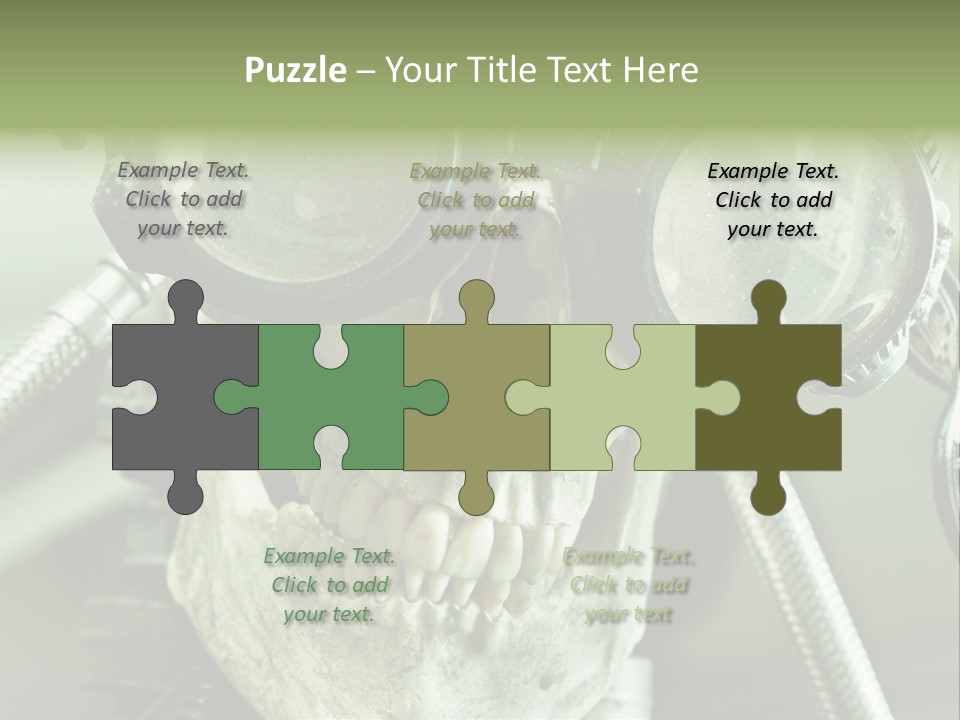 Skull Strange Grin PowerPoint Template