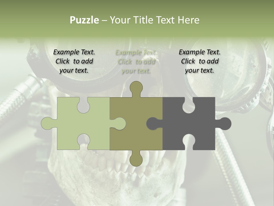 Skull Strange Grin PowerPoint Template