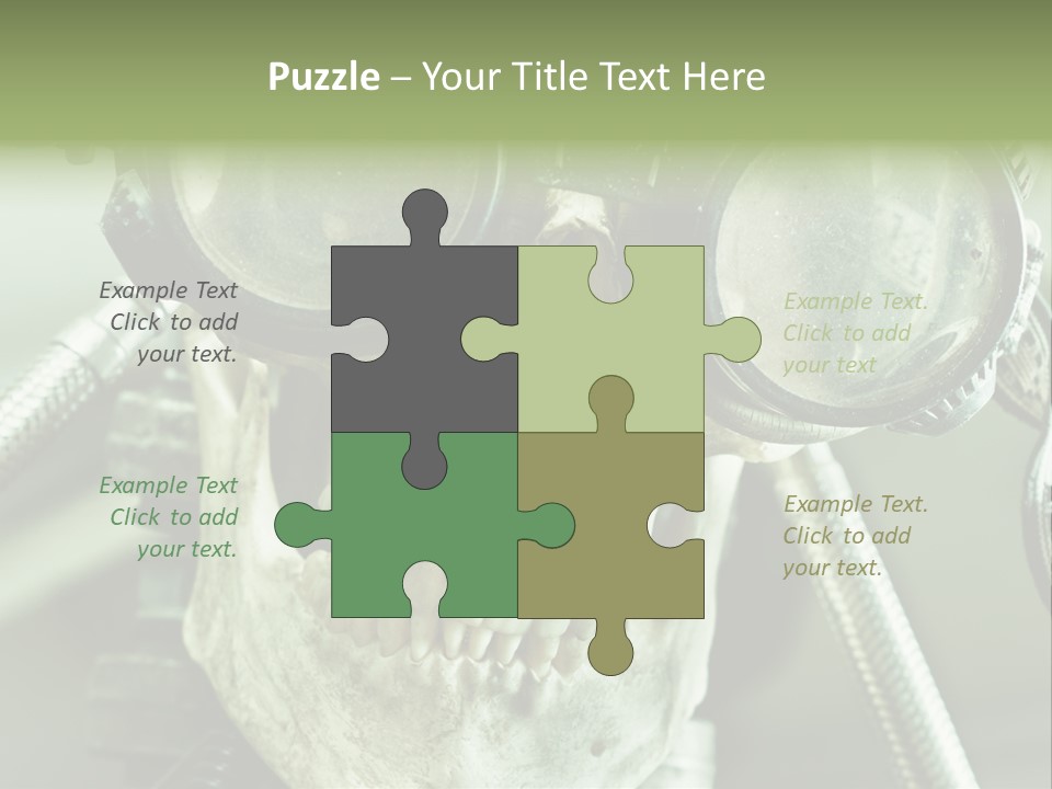 Skull Strange Grin PowerPoint Template