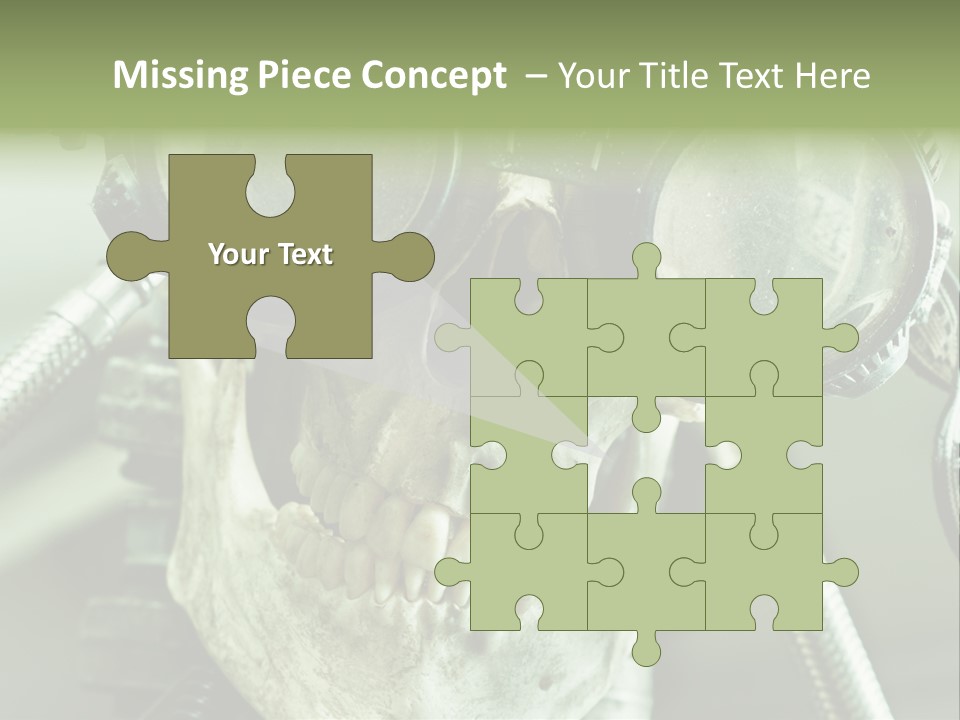 Skull Strange Grin PowerPoint Template