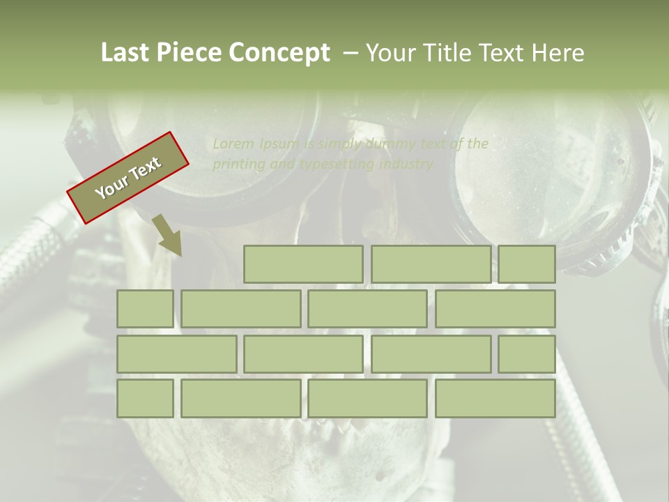 Skull Strange Grin PowerPoint Template