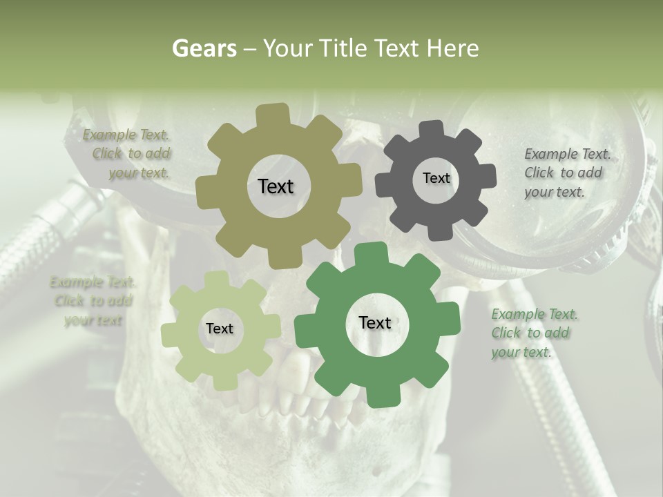 Skull Strange Grin PowerPoint Template