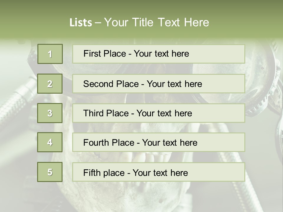 Skull Strange Grin PowerPoint Template