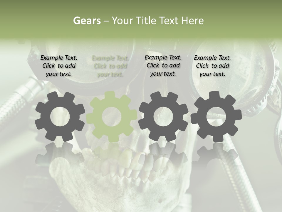 Skull Strange Grin PowerPoint Template