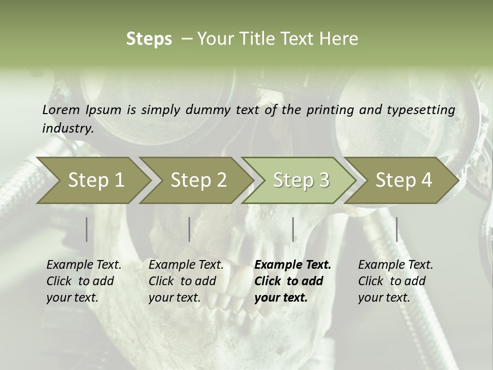 Skull Strange Grin PowerPoint Template