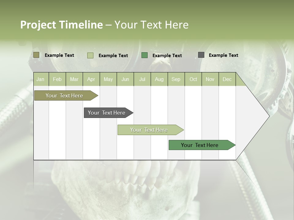 Skull Strange Grin PowerPoint Template