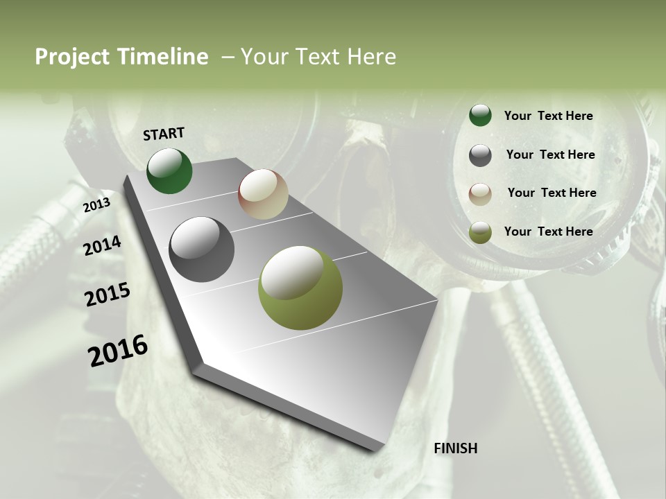 Skull Strange Grin PowerPoint Template