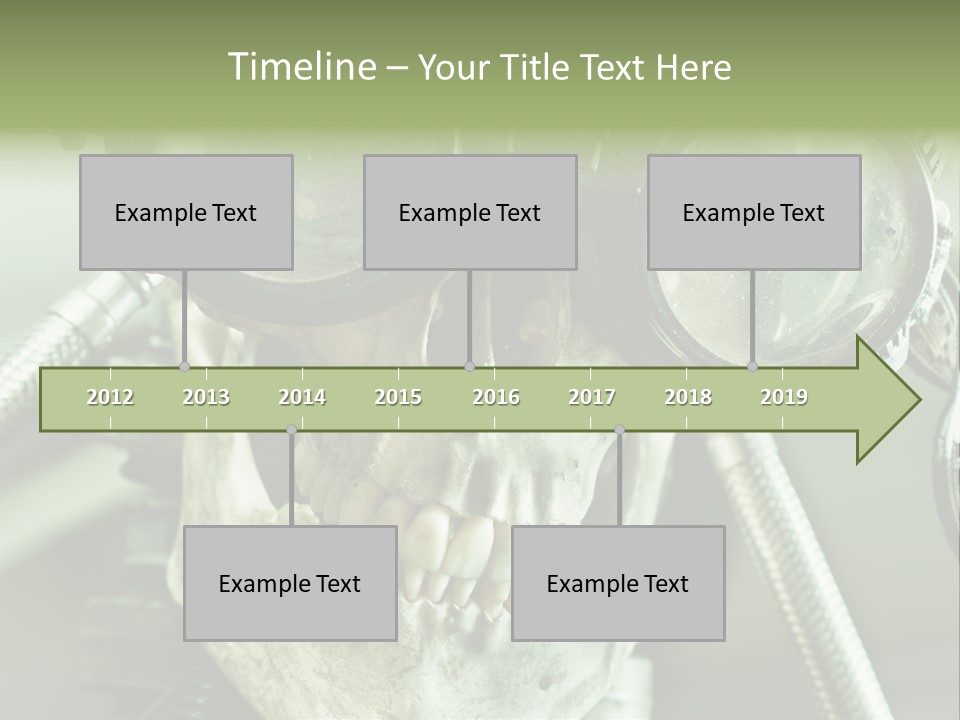 Skull Strange Grin PowerPoint Template