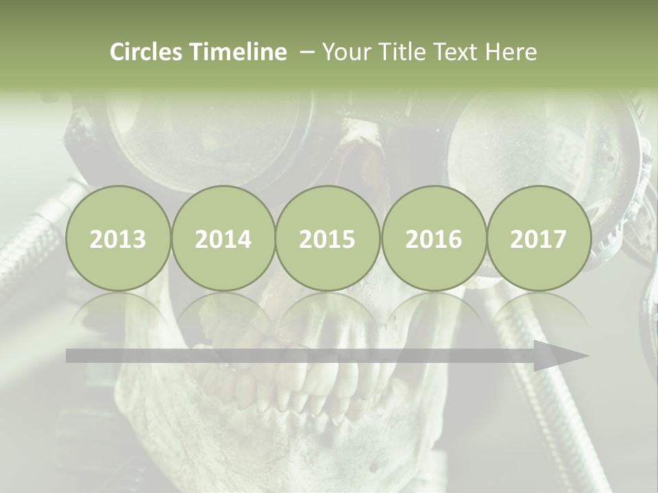 Skull Strange Grin PowerPoint Template