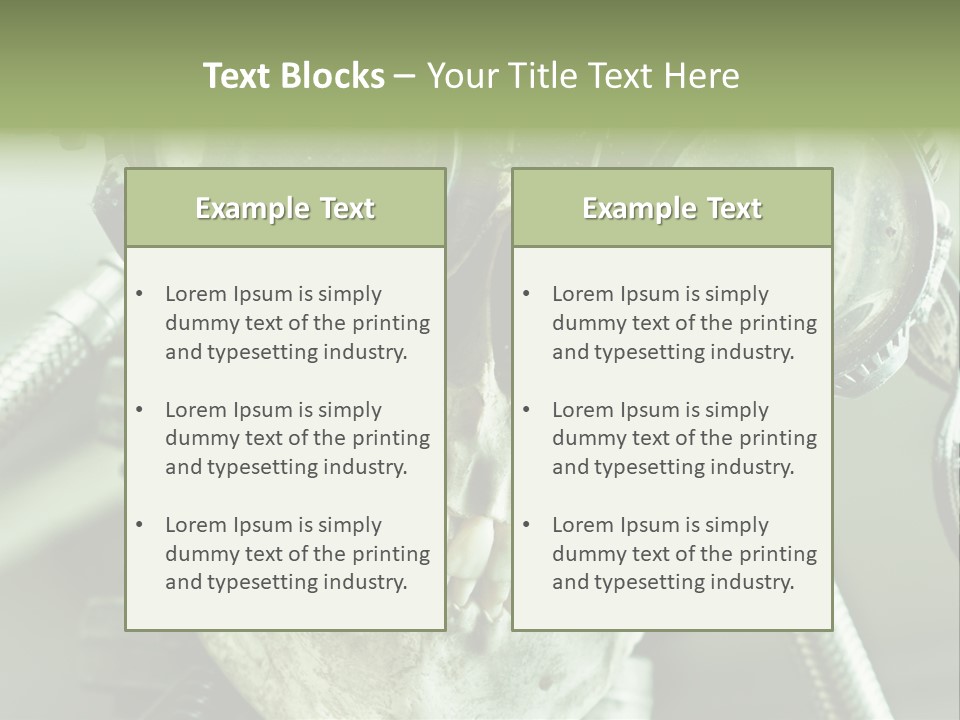 Skull Strange Grin PowerPoint Template