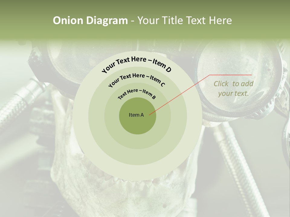 Skull Strange Grin PowerPoint Template