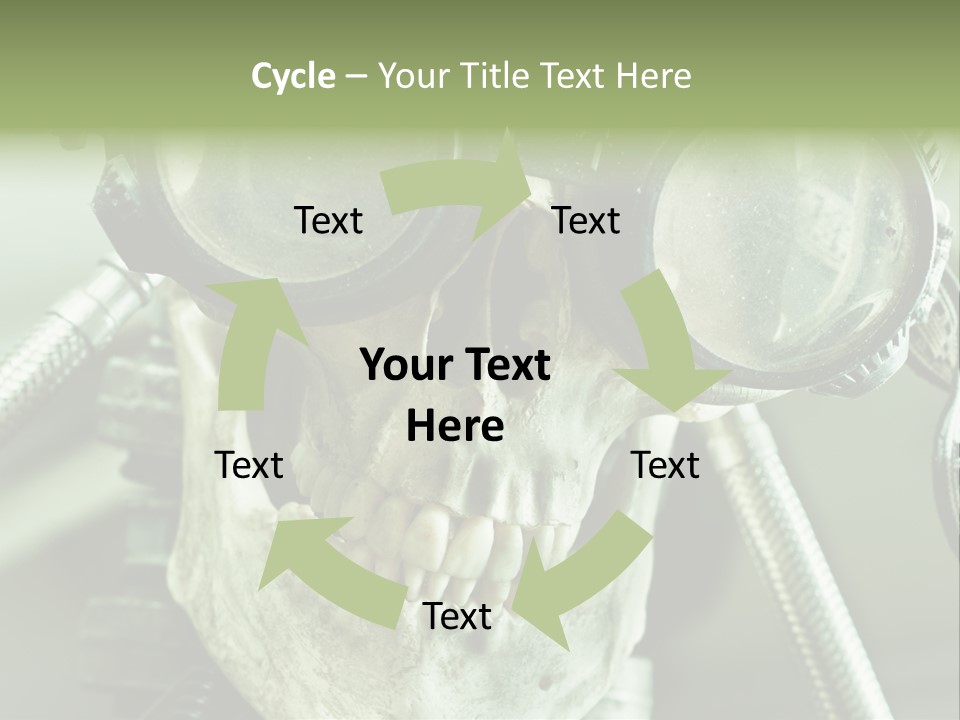 Skull Strange Grin PowerPoint Template