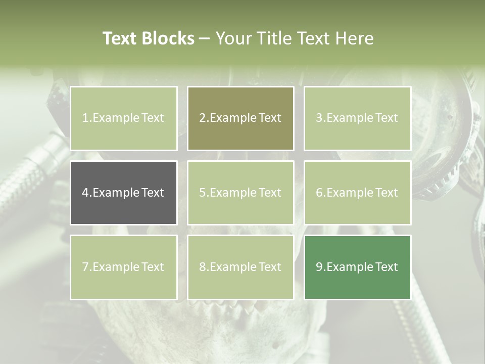 Skull Strange Grin PowerPoint Template