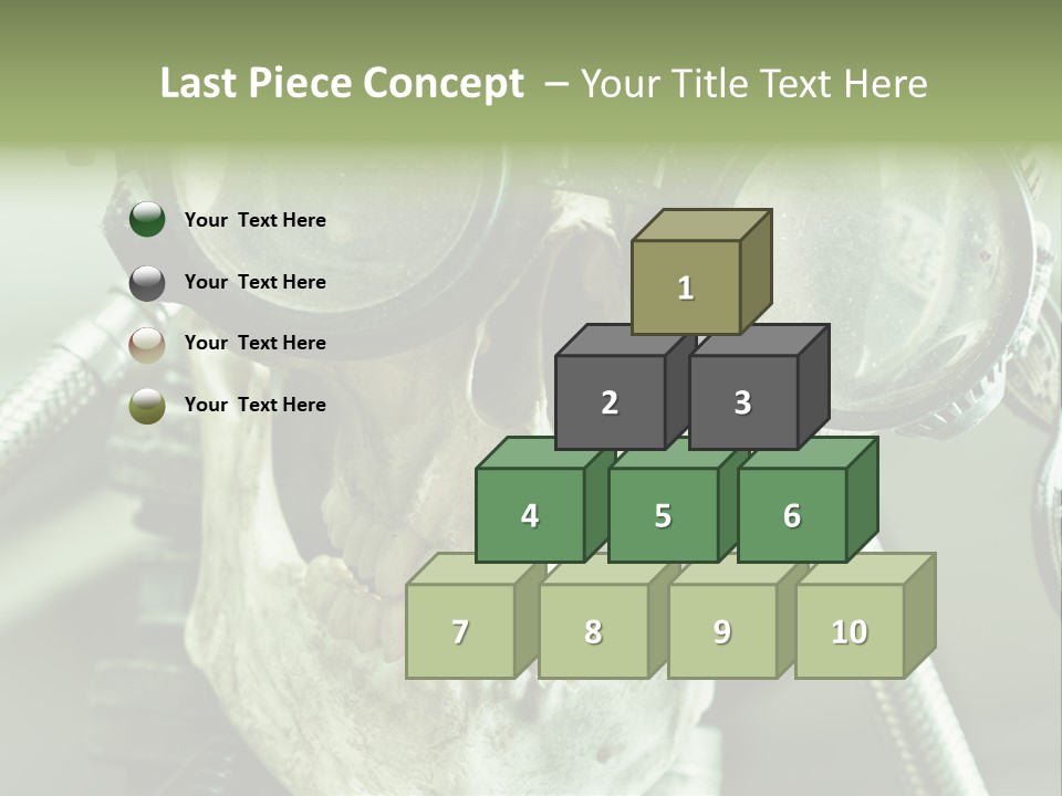 Skull Strange Grin PowerPoint Template
