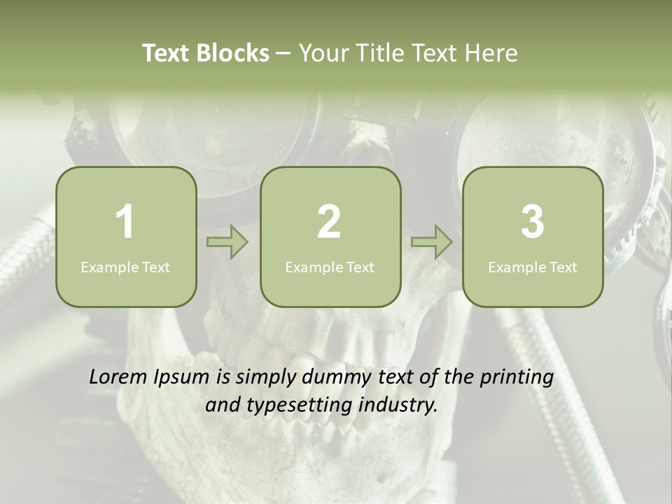 Skull Strange Grin PowerPoint Template