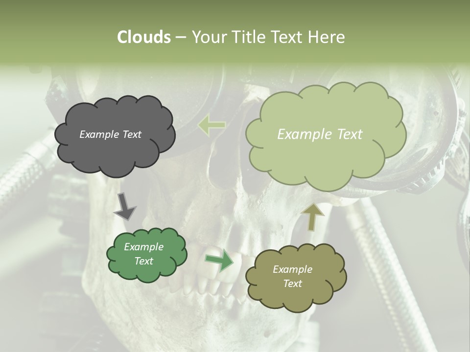 Skull Strange Grin PowerPoint Template