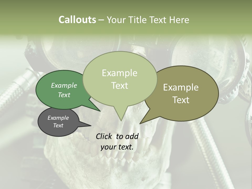 Skull Strange Grin PowerPoint Template