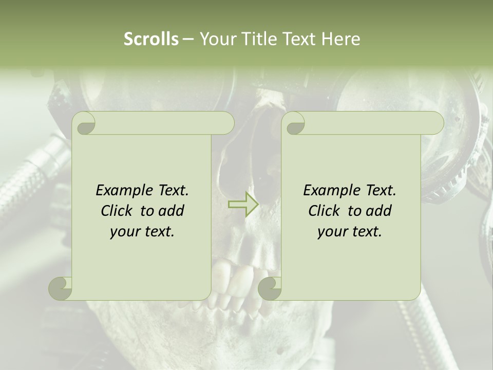 Skull Strange Grin PowerPoint Template