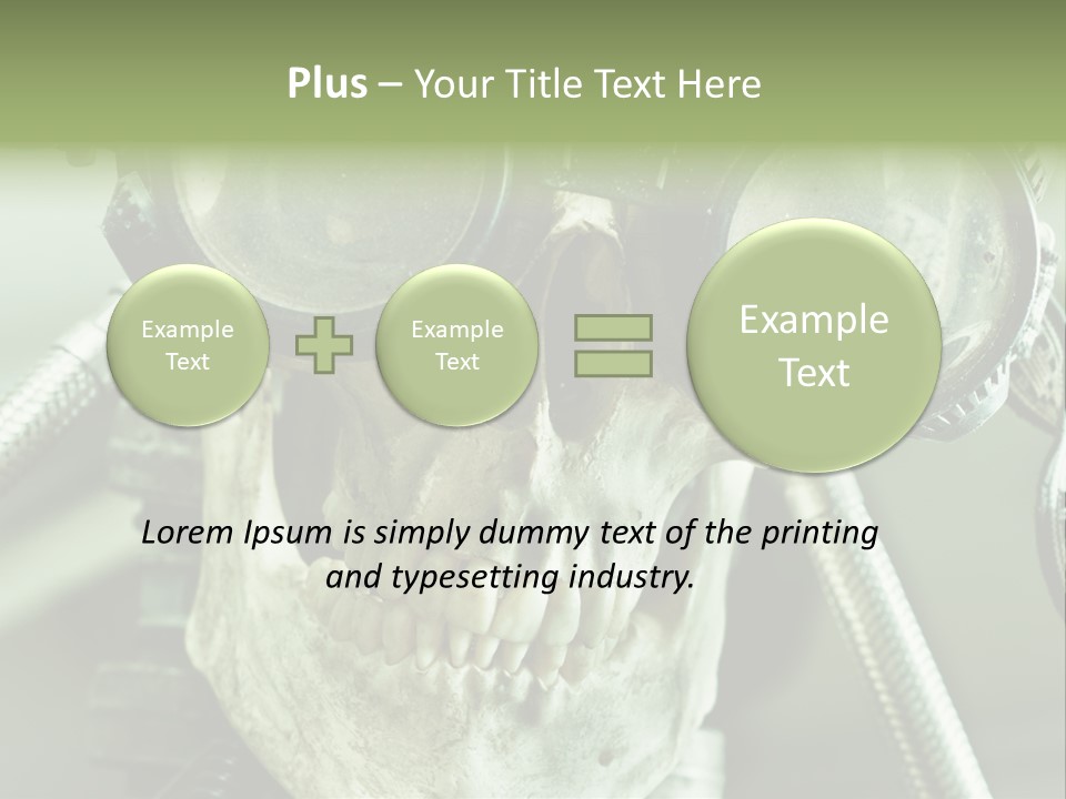 Skull Strange Grin PowerPoint Template