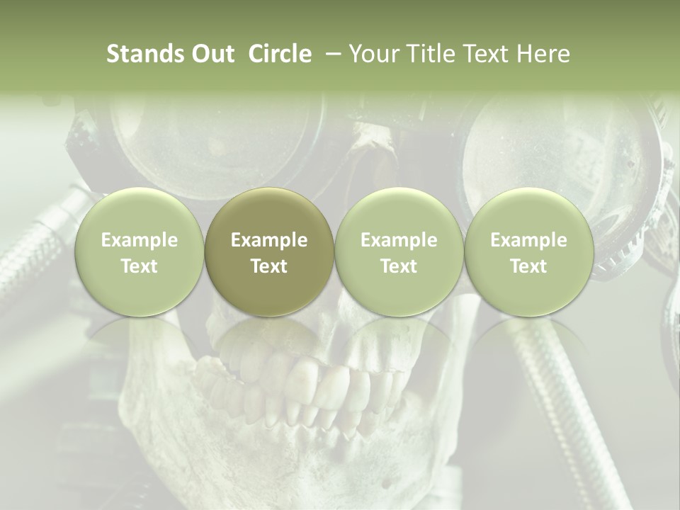 Skull Strange Grin PowerPoint Template