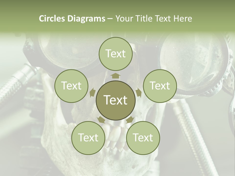 Skull Strange Grin PowerPoint Template