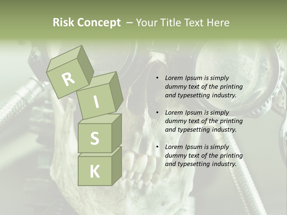 Skull Strange Grin PowerPoint Template