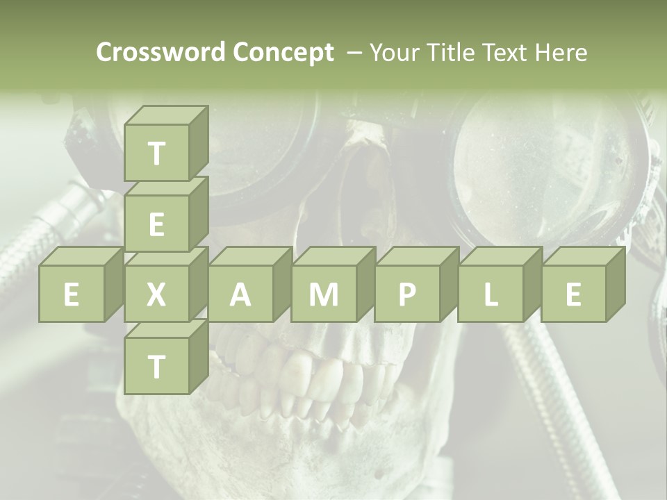 Skull Strange Grin PowerPoint Template