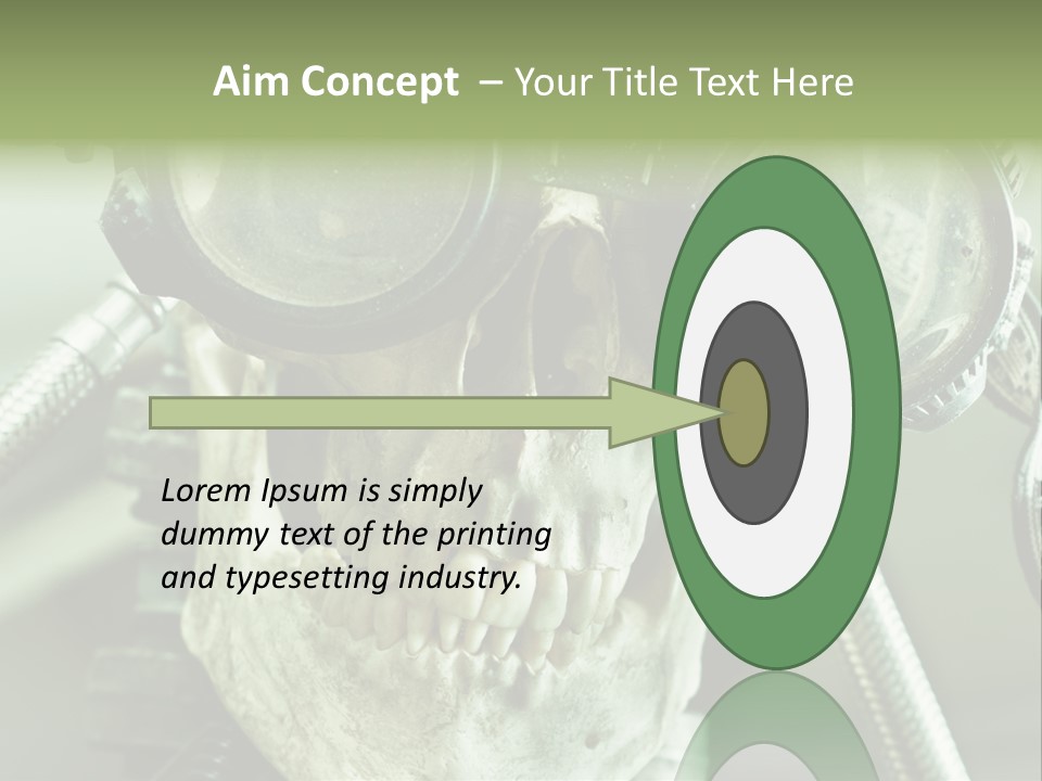 Skull Strange Grin PowerPoint Template